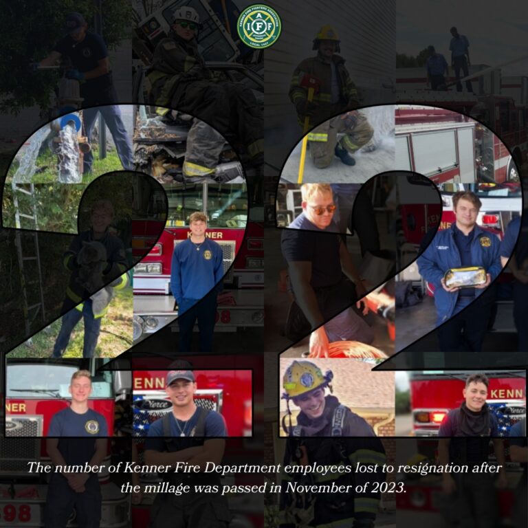 22 firefighters leave Kenner for better pay